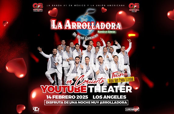 More Info for La Arrolladora Banda El Limón de René Camacho Announces Historic Valentine’s Day Concert at the YouTube Theater