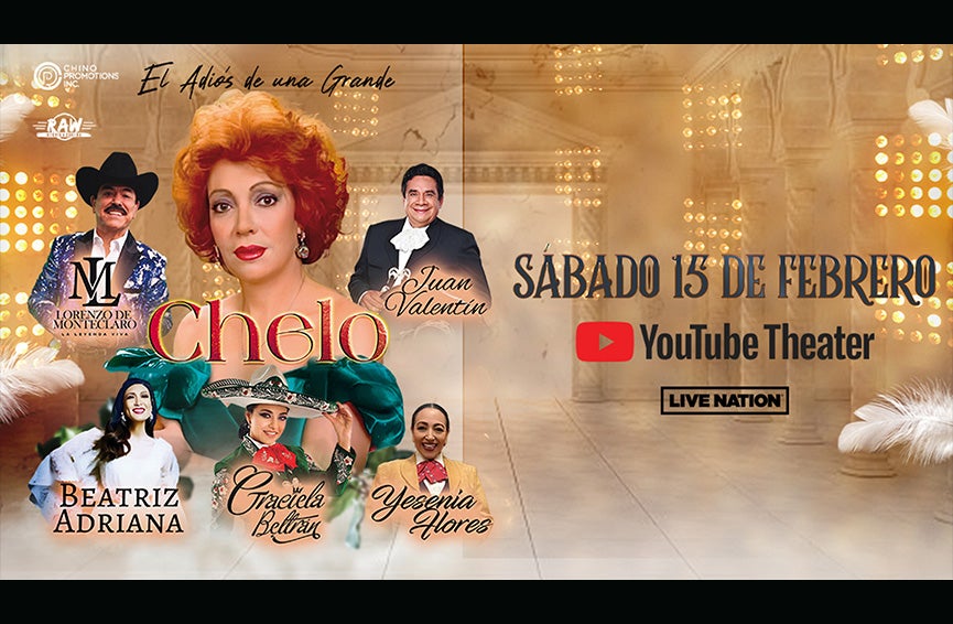 More Info for Chelo Kicks Off El Adios De Una Grande Tour at YouTube Theater on Saturday, February 15th 