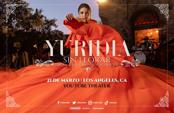 More Info for Live Concert with Yuridia at YouTube Theater on March 21 Takes Place During Concacaf’s Nations League Celebration Week 