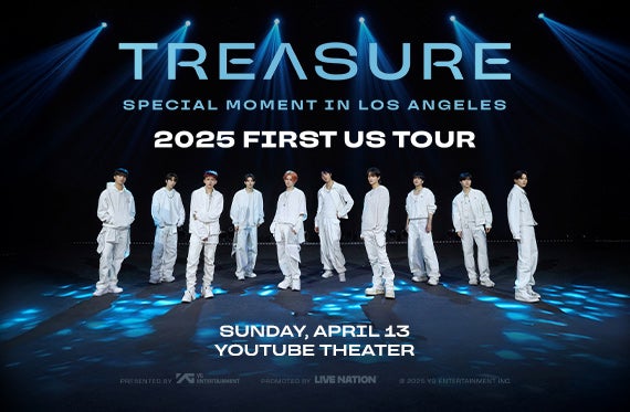 More Info for Treasure 2025 First Us Tour [Special Moment] Dates Announced ; Tour to Conclude at YouTube Theater on Sunday, April 13