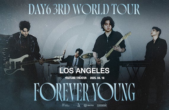 More Info for DAY6 (데이식스) Announces u.s. Shows On  3rd World Tour  Plus a Stop at YouTube Theater on April 16