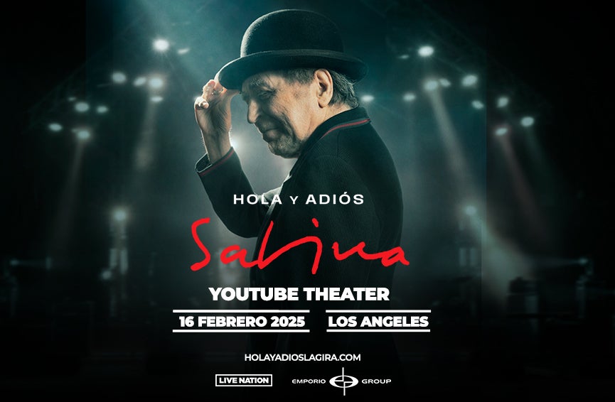 More Info for Joaquín Sabina Announces His Farewell Tour “Hola y Adios” With a Return Stop at YouTube Theater in Los Angeles 